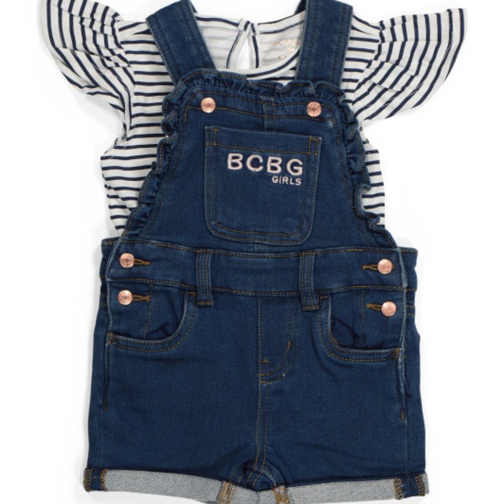 BCBG Infant Girl Denim Shortalls